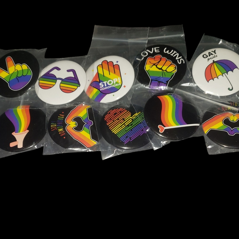 Lot of 10 Pride Pins